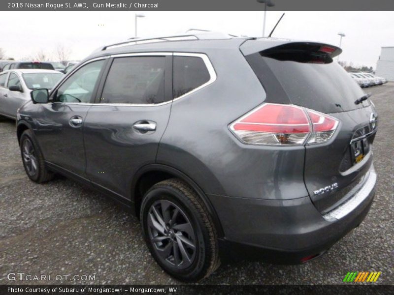 Gun Metallic / Charcoal 2016 Nissan Rogue SL AWD