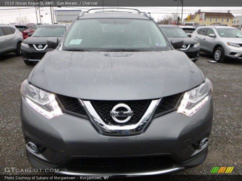 Gun Metallic / Charcoal 2016 Nissan Rogue SL AWD