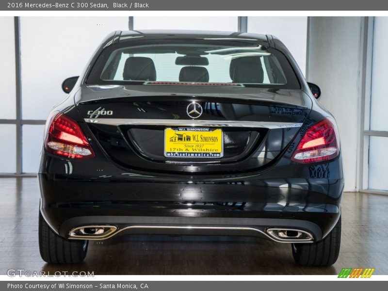 Black / Black 2016 Mercedes-Benz C 300 Sedan