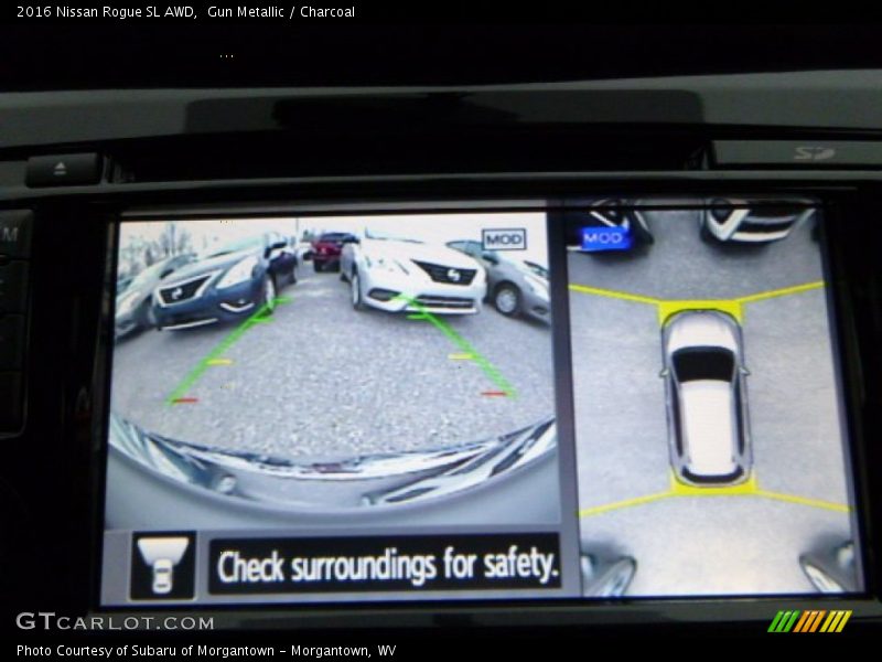 Gun Metallic / Charcoal 2016 Nissan Rogue SL AWD