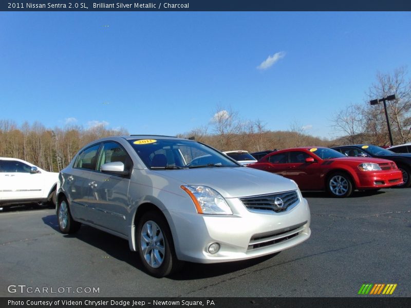 Brilliant Silver Metallic / Charcoal 2011 Nissan Sentra 2.0 SL