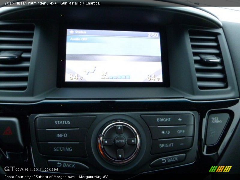 Gun Metallic / Charcoal 2016 Nissan Pathfinder S 4x4