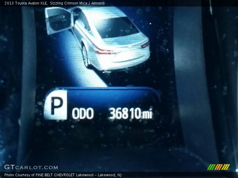 Sizzling Crimson Mica / Almond 2013 Toyota Avalon XLE