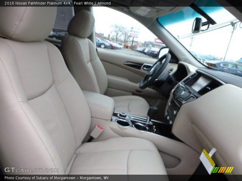 Front Seat of 2016 Pathfinder Platinum 4x4