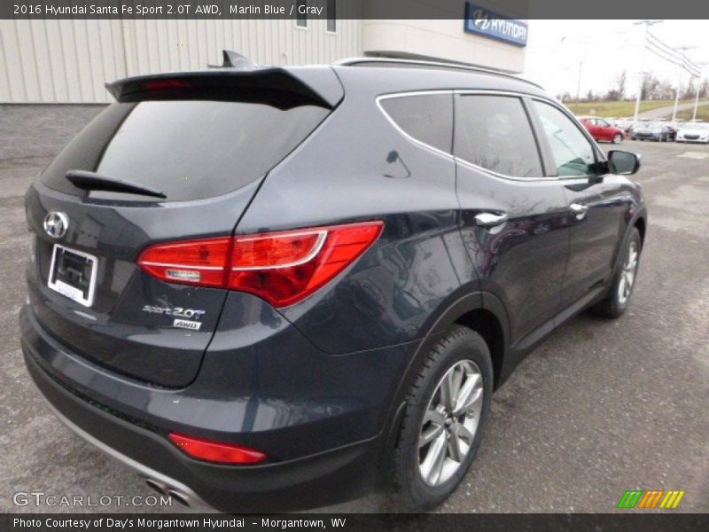 Marlin Blue / Gray 2016 Hyundai Santa Fe Sport 2.0T AWD