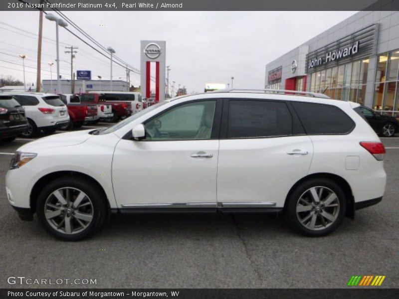 Pearl White / Almond 2016 Nissan Pathfinder Platinum 4x4