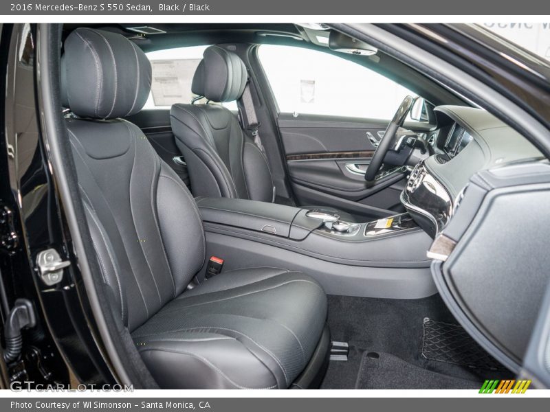 Black / Black 2016 Mercedes-Benz S 550 Sedan
