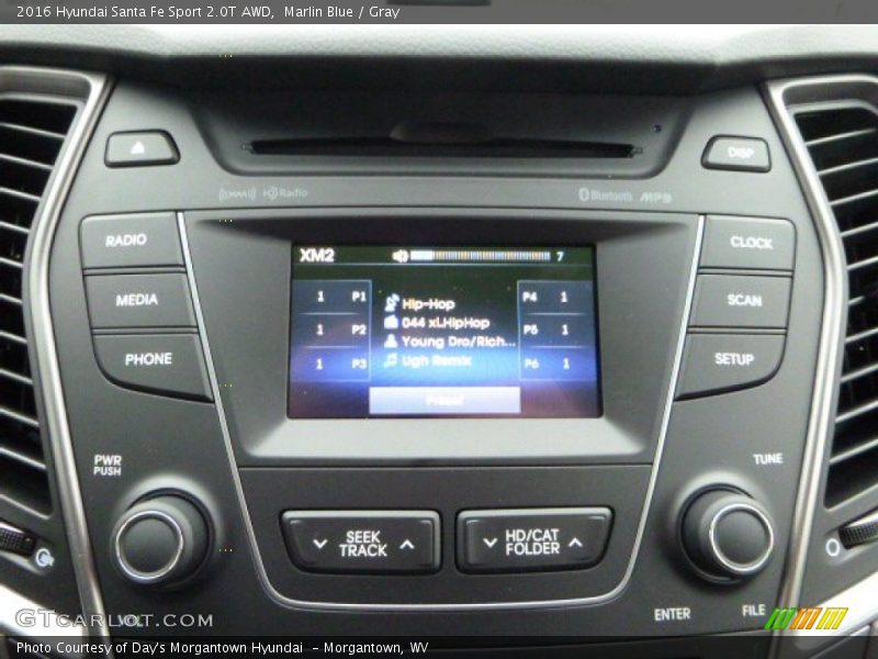 Marlin Blue / Gray 2016 Hyundai Santa Fe Sport 2.0T AWD