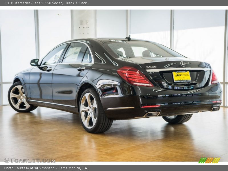 Black / Black 2016 Mercedes-Benz S 550 Sedan