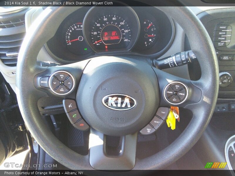 Shadow Black / Black Diamond Woven Cloth 2014 Kia Soul 1.6