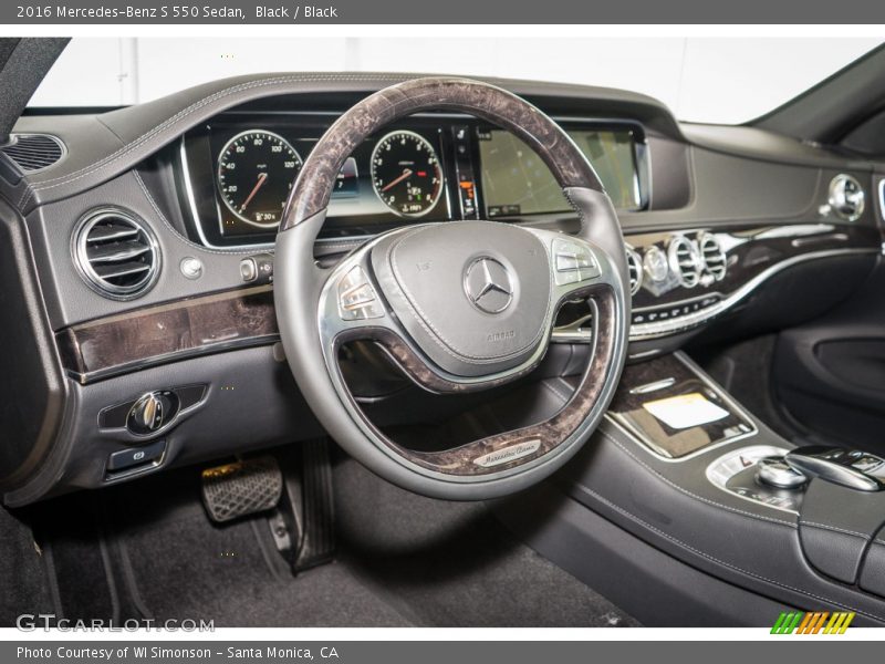 Black / Black 2016 Mercedes-Benz S 550 Sedan