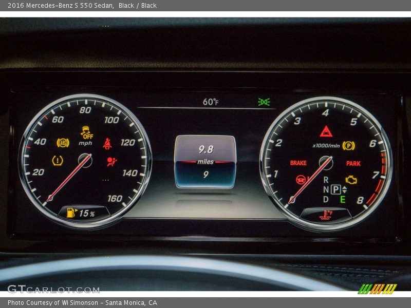 Black / Black 2016 Mercedes-Benz S 550 Sedan