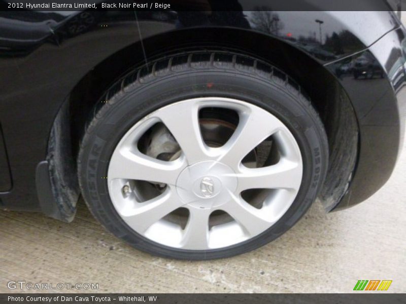 Black Noir Pearl / Beige 2012 Hyundai Elantra Limited
