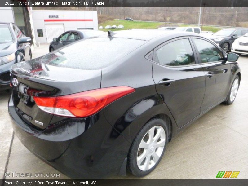 Black Noir Pearl / Beige 2012 Hyundai Elantra Limited