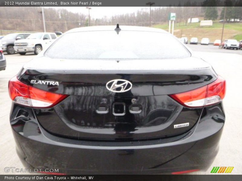Black Noir Pearl / Beige 2012 Hyundai Elantra Limited