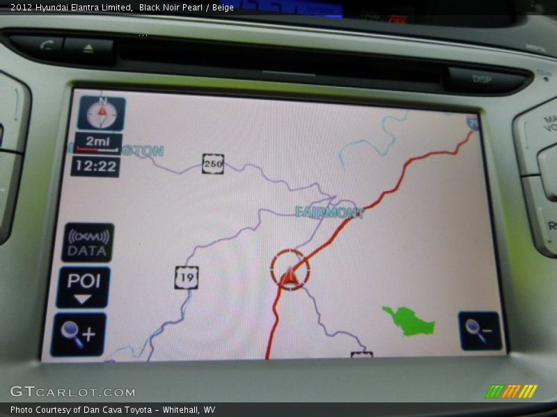Black Noir Pearl / Beige 2012 Hyundai Elantra Limited