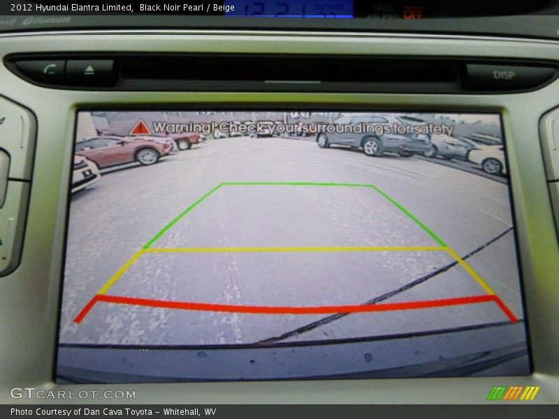Black Noir Pearl / Beige 2012 Hyundai Elantra Limited