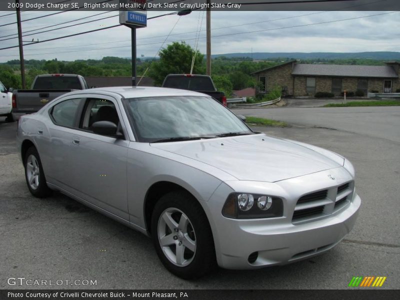 Bright Silver Metallic / Dark Slate Gray/Light Slate Gray 2009 Dodge Charger SE