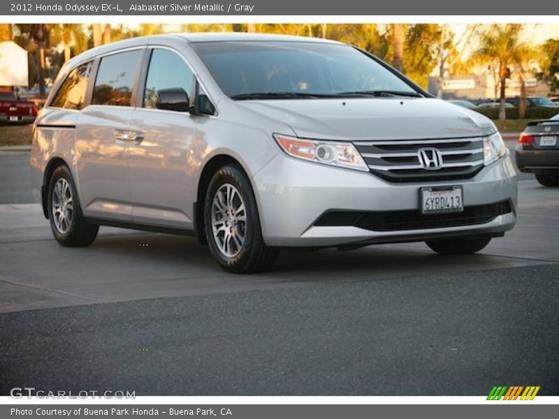 Alabaster Silver Metallic / Gray 2012 Honda Odyssey EX-L