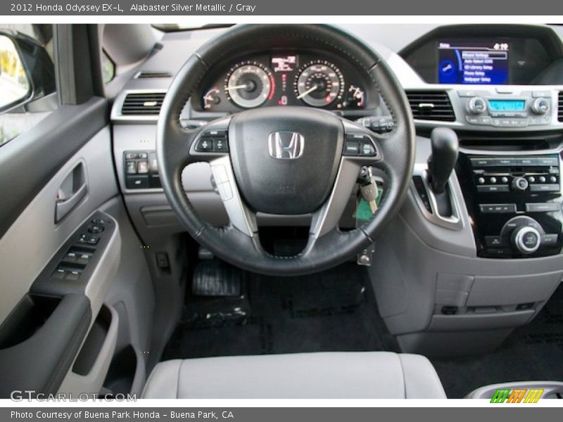 Alabaster Silver Metallic / Gray 2012 Honda Odyssey EX-L