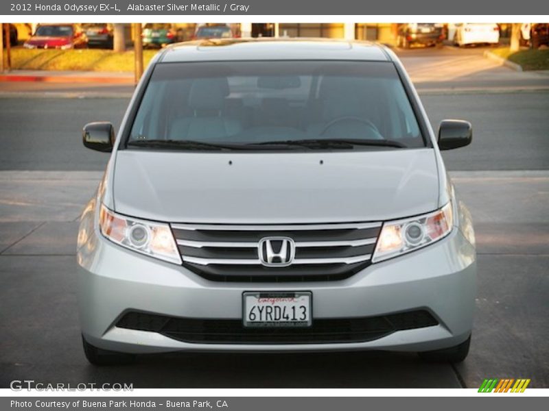 Alabaster Silver Metallic / Gray 2012 Honda Odyssey EX-L