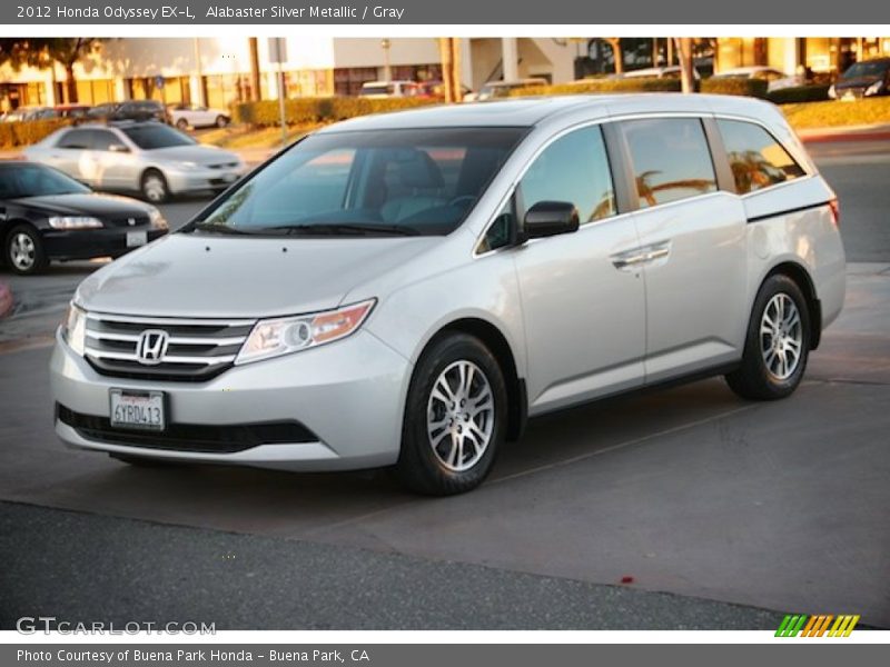 Alabaster Silver Metallic / Gray 2012 Honda Odyssey EX-L