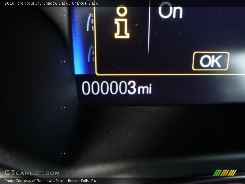 Shadow Black / Charcoal Black 2016 Ford Focus ST