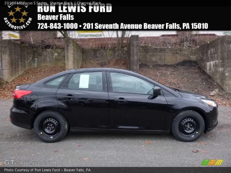 Shadow Black / Charcoal Black 2016 Ford Focus S Sedan