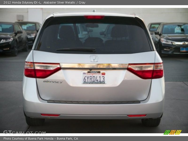 Alabaster Silver Metallic / Gray 2012 Honda Odyssey EX-L
