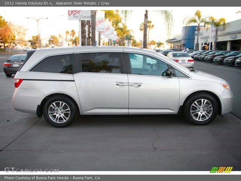 Alabaster Silver Metallic / Gray 2012 Honda Odyssey EX-L