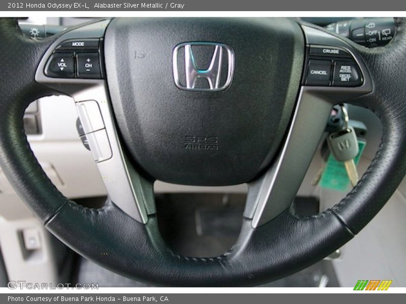 Alabaster Silver Metallic / Gray 2012 Honda Odyssey EX-L