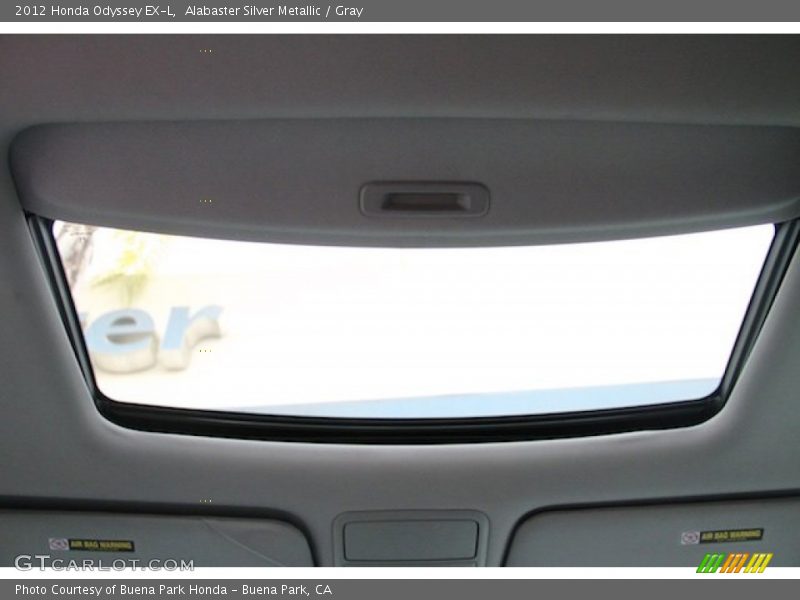 Alabaster Silver Metallic / Gray 2012 Honda Odyssey EX-L