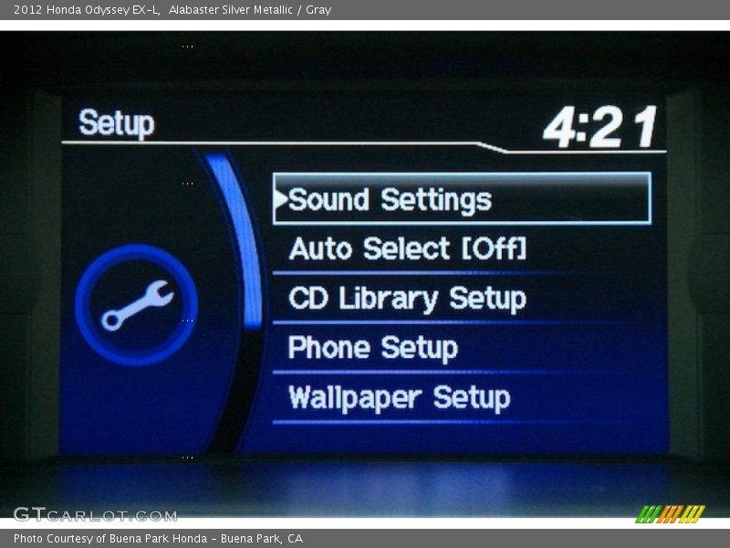 Alabaster Silver Metallic / Gray 2012 Honda Odyssey EX-L