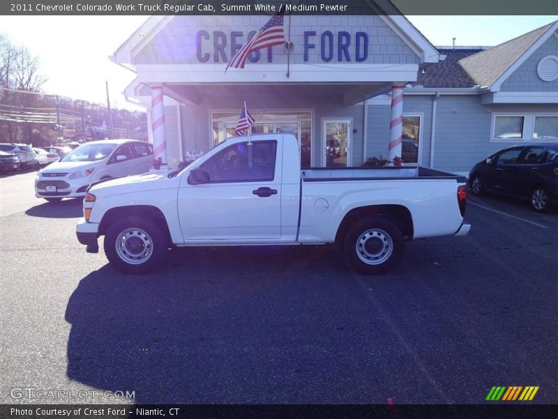 Summit White / Medium Pewter 2011 Chevrolet Colorado Work Truck Regular Cab