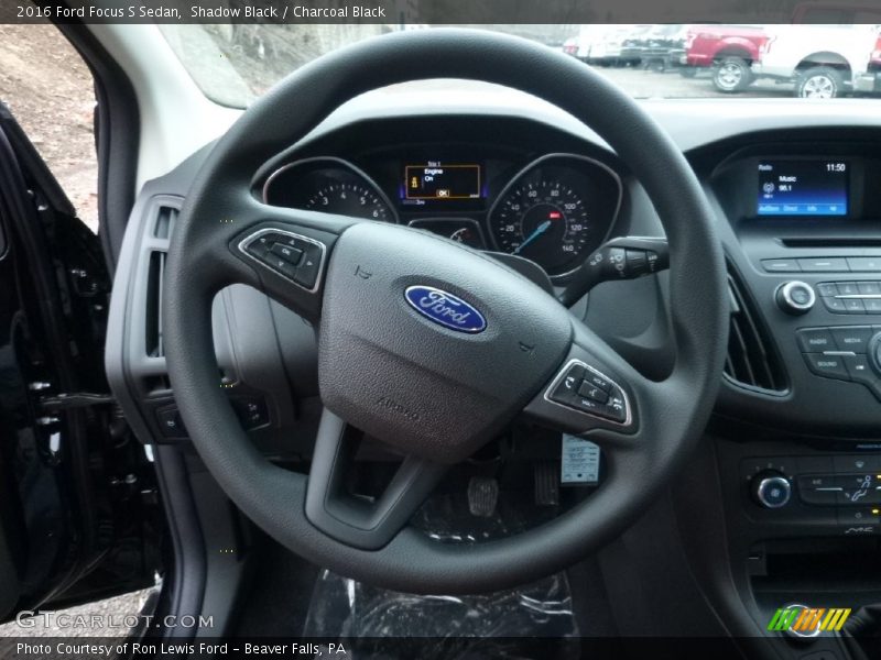 Shadow Black / Charcoal Black 2016 Ford Focus S Sedan