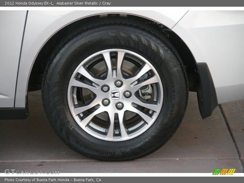 Alabaster Silver Metallic / Gray 2012 Honda Odyssey EX-L