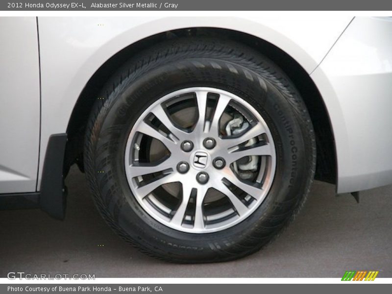 Alabaster Silver Metallic / Gray 2012 Honda Odyssey EX-L