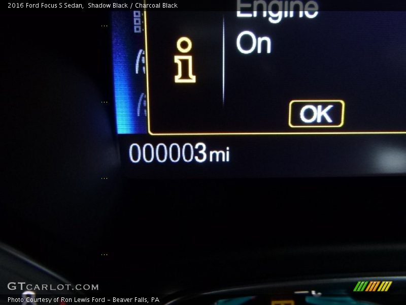 Shadow Black / Charcoal Black 2016 Ford Focus S Sedan