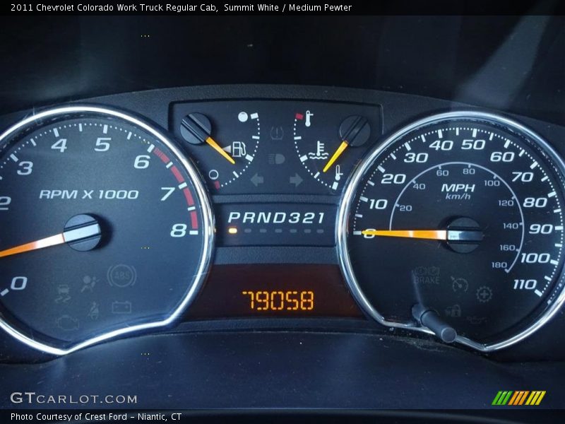 Summit White / Medium Pewter 2011 Chevrolet Colorado Work Truck Regular Cab