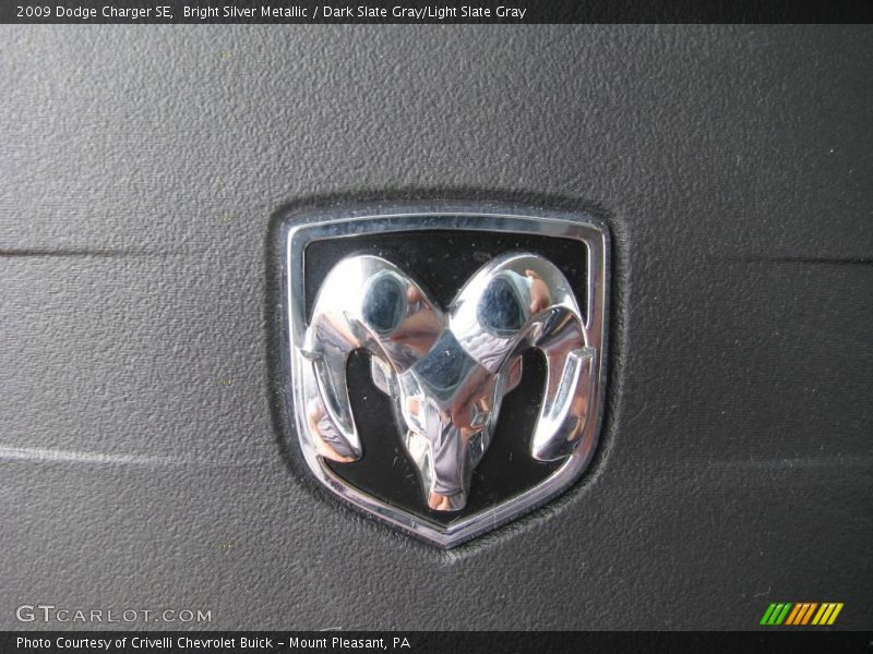 Bright Silver Metallic / Dark Slate Gray/Light Slate Gray 2009 Dodge Charger SE