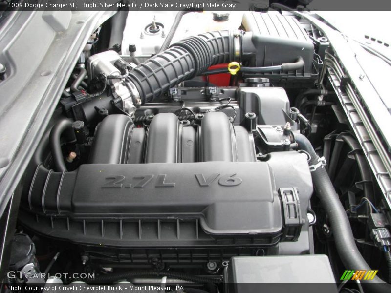 Bright Silver Metallic / Dark Slate Gray/Light Slate Gray 2009 Dodge Charger SE