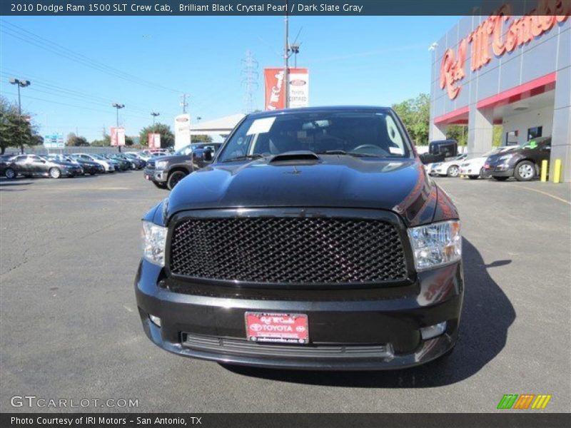 Brilliant Black Crystal Pearl / Dark Slate Gray 2010 Dodge Ram 1500 SLT Crew Cab