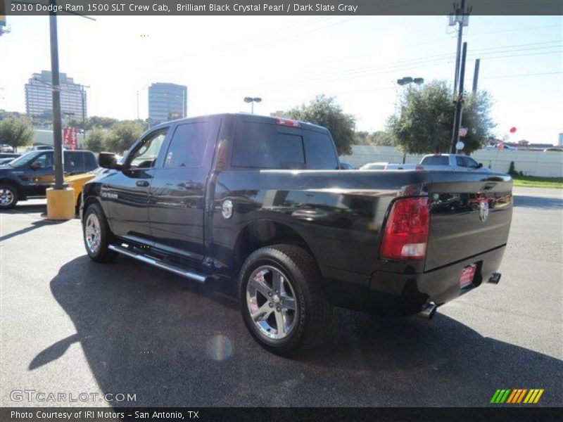 Brilliant Black Crystal Pearl / Dark Slate Gray 2010 Dodge Ram 1500 SLT Crew Cab