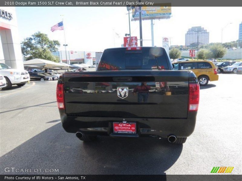 Brilliant Black Crystal Pearl / Dark Slate Gray 2010 Dodge Ram 1500 SLT Crew Cab