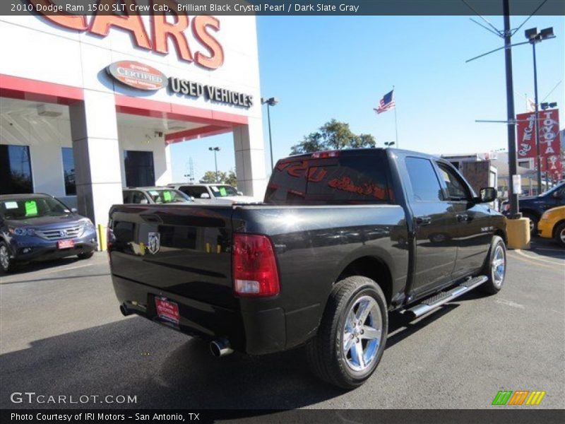 Brilliant Black Crystal Pearl / Dark Slate Gray 2010 Dodge Ram 1500 SLT Crew Cab