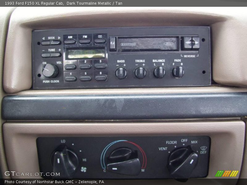 Dark Tourmaline Metallic / Tan 1993 Ford F150 XL Regular Cab