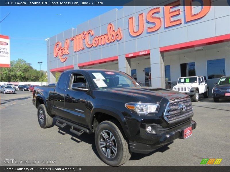 Black / Black 2016 Toyota Tacoma TRD Sport Access Cab
