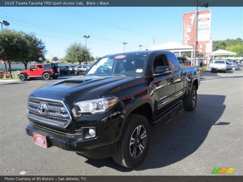 Black / Black 2016 Toyota Tacoma TRD Sport Access Cab