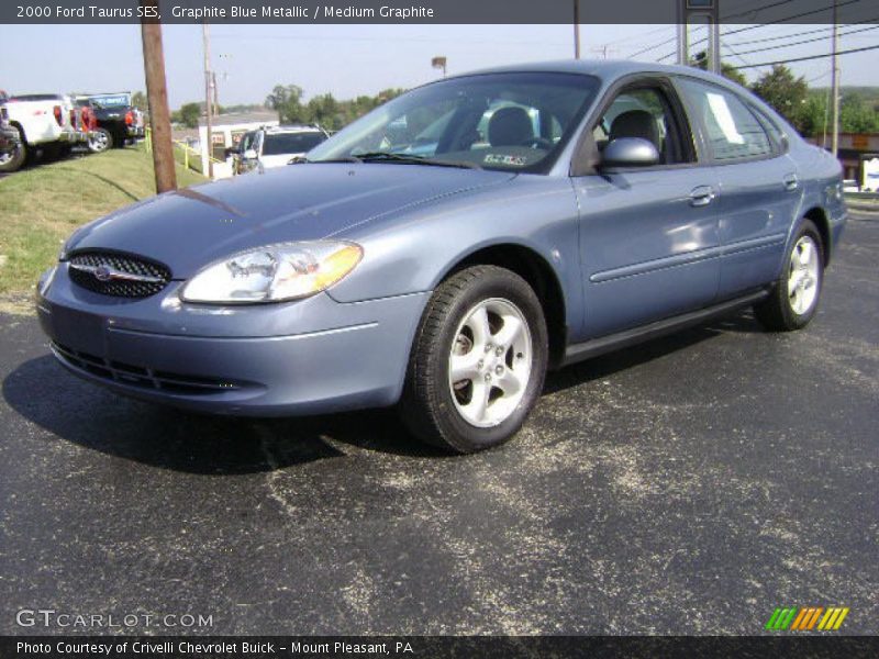 Graphite Blue Metallic / Medium Graphite 2000 Ford Taurus SES