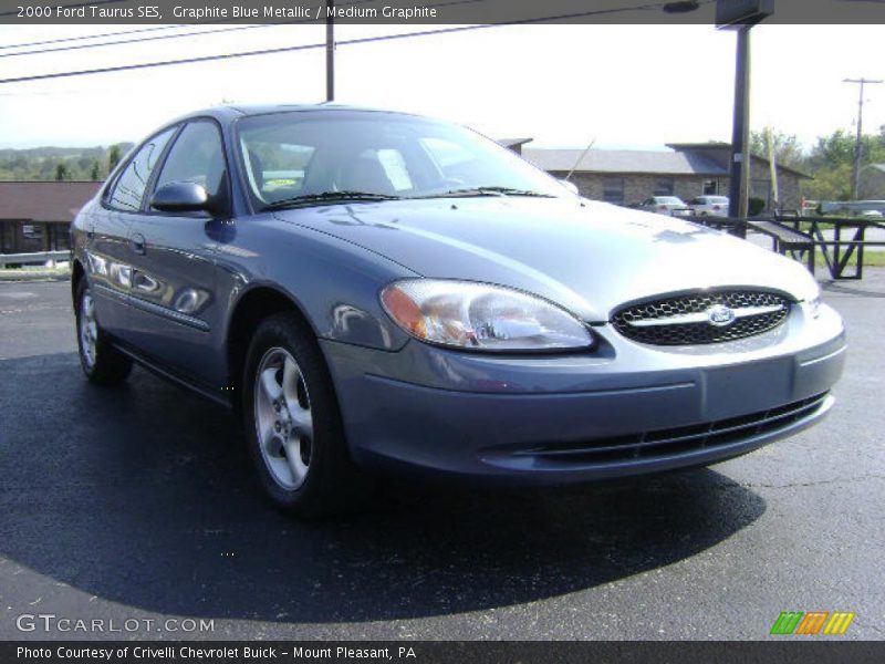 Graphite Blue Metallic / Medium Graphite 2000 Ford Taurus SES